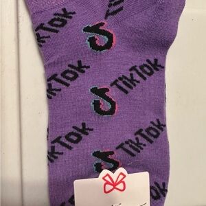 Purple Socks with Fun Design